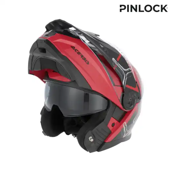 Ultima șansă Casca Flip-up Acerbis Rider Graphic Rosu/Gri XS