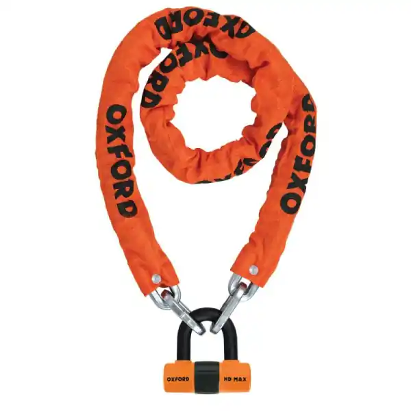 Antifurt Lant Oxford HD Chain Lock 9.5mm x 1.5m Portocaliu Premium
