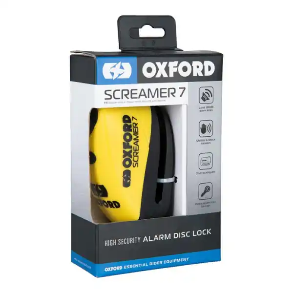 Antifurt Disc Oxford Screamer XA7 cu Alarma Galben Mai ieftin