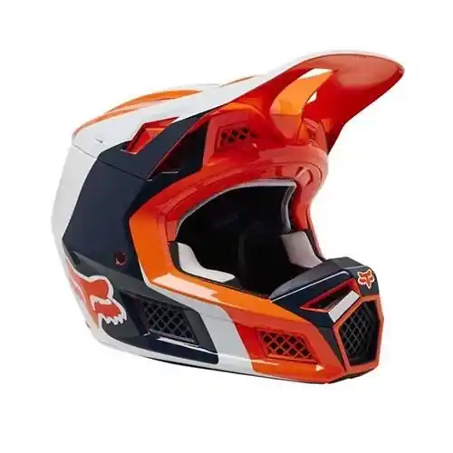 Casca Fox MX V3 RS EFEKT ECE Portocaliu Fluo S Reducere