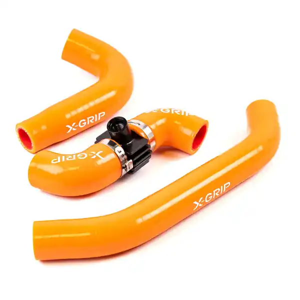 Kit furtunuri radiator silicon KTM/HUSQ/GASGAS 250/300 Portocaliu Livrare rapidă