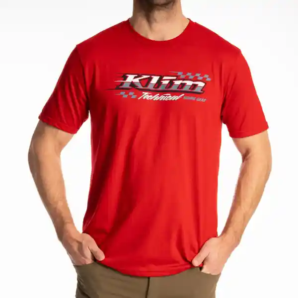 Tricou Klim Heritage Tri-blend Classic Red - White Preț mic
