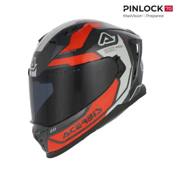 Popular Casca Acerbis X-Way Graphic Orange/Grey M