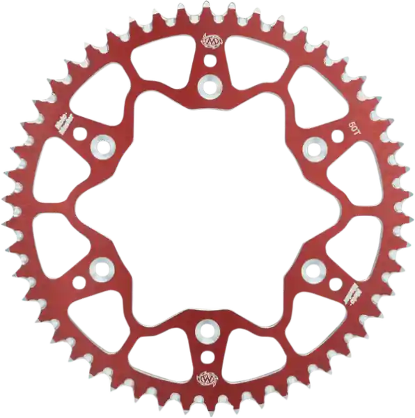 Pinion de motocross 7075, roșu Premium