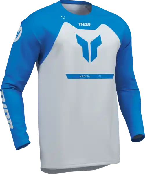 Ofertă specială Tricou Copii Thor Ridemode Menace Albastru/Alb XL