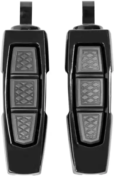 Footpegs With Adapters Black Preț promoțional