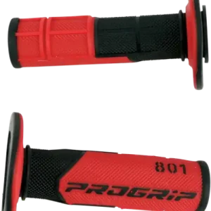 801 Hybrid Duo-density Cross Grips Black, Red Discount