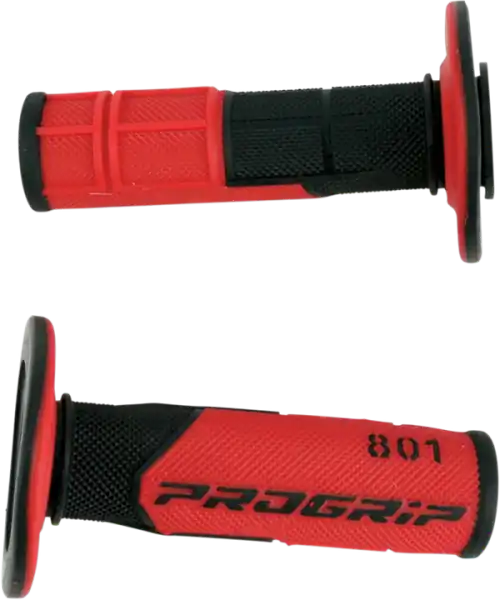 801 Hybrid Duo-density Cross Grips Black, Red Discount