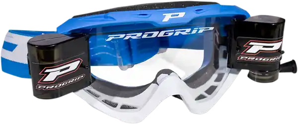 3450 Riot Roll Off Mounted Mx Goggles Blue, White Bestseller