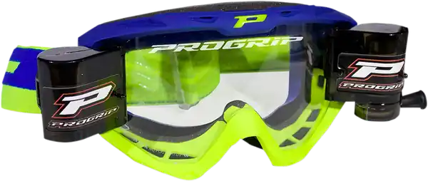 3450 Riot Roll Off Mounted Mx Goggles Blue, Hi-vis, Yellow Preț redus