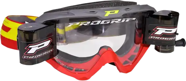3450 Riot Roll Off Mounted Mx Goggles Gray, Red Reducere specială