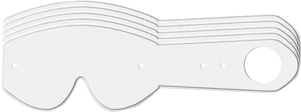 Vista Goggle Tear-offs Clear Retur ușor