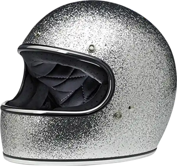 Gringo Full Face Helmet Brite Silver Megaflake Medium Silver M Reducere de preț