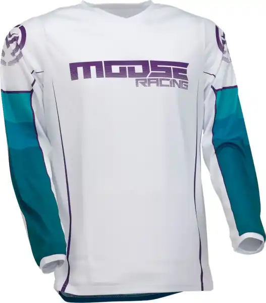 Tricou Moose Racing Qualifier Blue/White M Ieftin