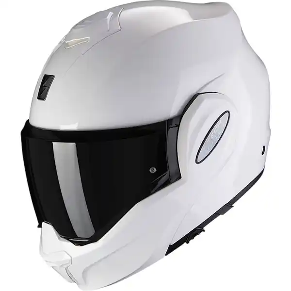 Chilipir Casca modulara flip-back SCORPION EXO-TECH EVO SOLID XL Alb
