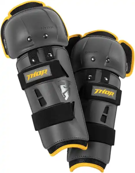 Premium Genunchiere Copii Thor Sector GP Charcoal/Yellow ONE SIZE