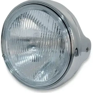 18 Cm (7(r)) Complete Headlamp Assembly Chrome Plată sigură