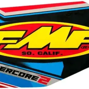 Autocolant de înlocuire pentru sistemul de evacuare Fmf – negru, albastru, roșu, galben Retur ușor