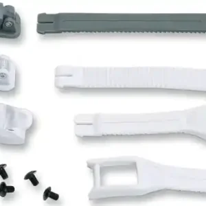 Youth Blitz Boots Strap And Buckle Kit White 6 7 Reducere specială