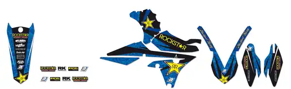 Chilipir Rockstar Graphic Kits Blue, Black