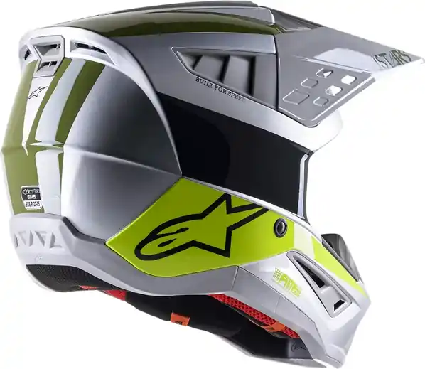 Lichidare de stoc Supertech M5 Bond Helmet Green, Silver, Yellow M