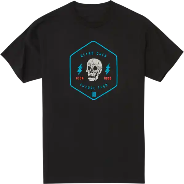 Super ofertă Tee Retro Skull Bk Sm Black S