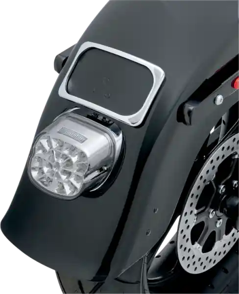 Small Radius Three-bolt Style License Plate Mount Assembly Chrome Chilipir