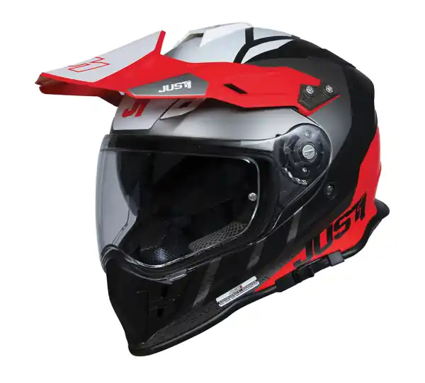 Casca JUST1 J34 PRO Outerspace Black/Red/White Nu rata