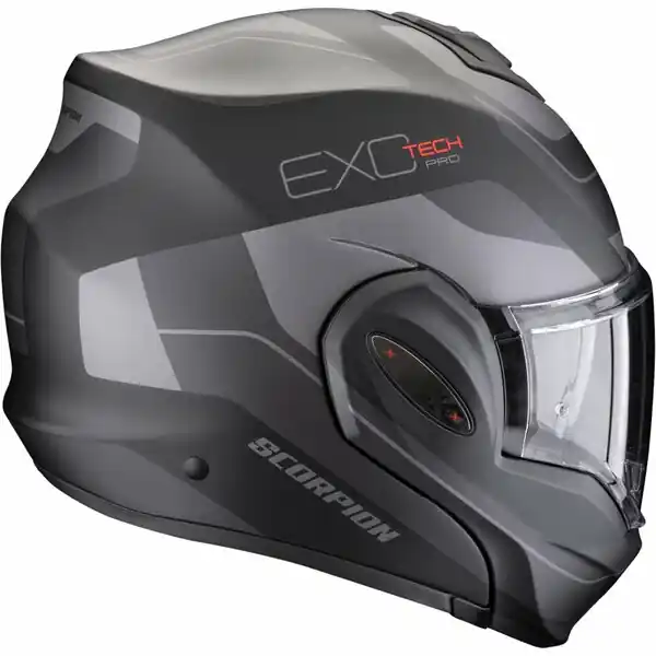 Casca modulara flip-back SCORPION EXO-TECH EVO PRO COMMUTA M Negru mat/Argintiu Comandă acum