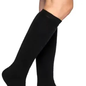Plată securizată Woolpower Socks Knee-high 400 Merino black 36-39 Negru 36-39