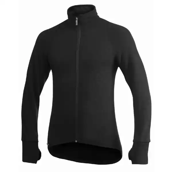 Woolpower Full zip 400 Merino Mid layer Jacket black S S Lichidare de stoc