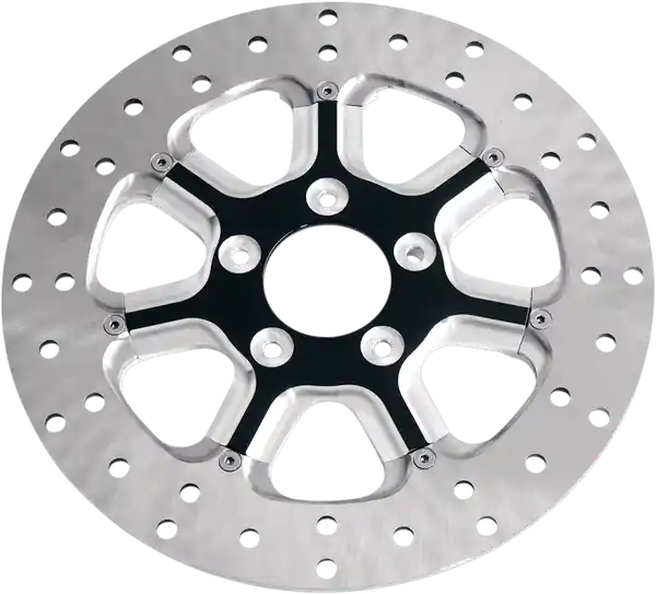 Two-piece Brake Rotor Black, Silver, Matte Cel mai vândut