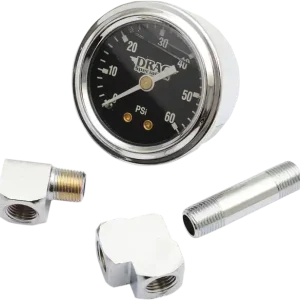 1-3/4(r) Deluxe Liquid-filled Oil Gauge Kit Black Preț promoțional
