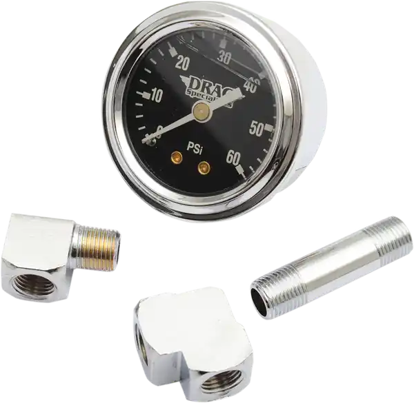 1-3/4(r) Deluxe Liquid-filled Oil Gauge Kit Black Preț promoțional