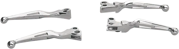 Slotted Wide Blade Lever Set Silver Popular