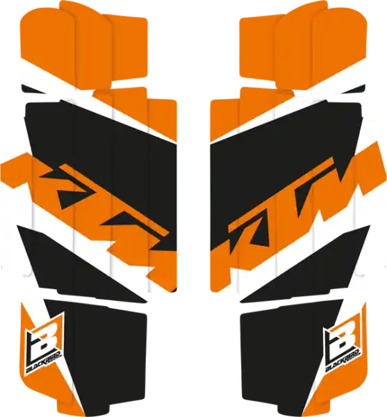 Discount Dream Rad Louver Decals Black, Orange