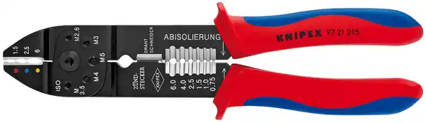 Crimping Pliers Black, Blue, Red Ofertă exclusivă