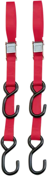 Noutate Heavy-duty 7’ Cam Buckle Tie-downs Red