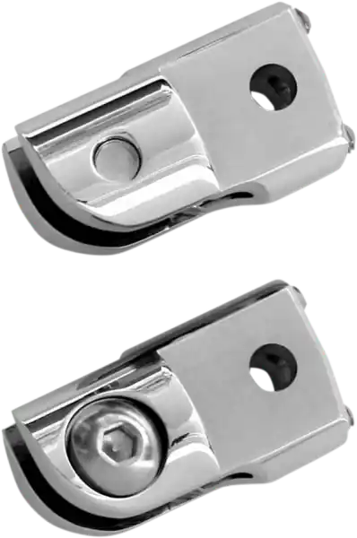 Rear Folding Footpeg Adapters Silver Preț mic