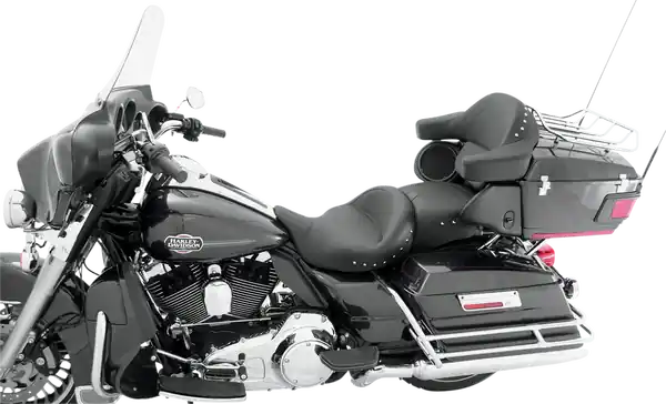 Super Touring 2-up Vinyl Seat Black Chilipir