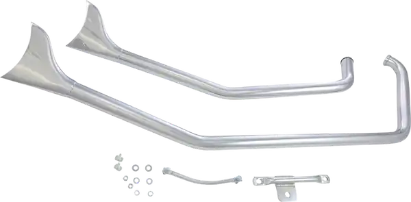 1-3/4(r) Upsweep Fishtail Drag Pipes Chrome Cumpărături sigure