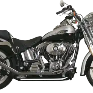 1-3/4(r) “side By Side” Upsweep Fishtail Exhaust System Chrome Popular
