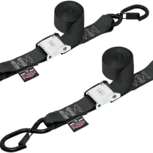 1-1/2(r) Cam-buckle With Safety Latch Hooks Black Cel mai bun preț