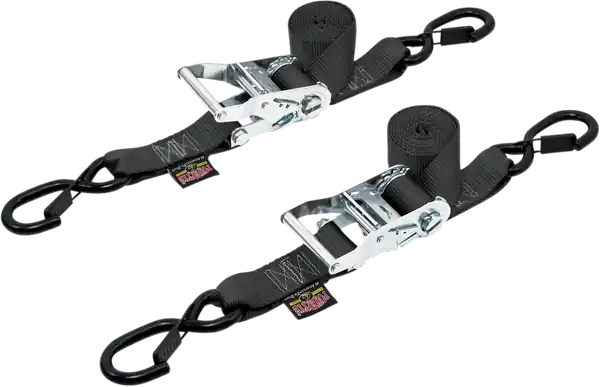 1-1/2(r) Ratchet With Safety Latch Hooks Black Expediere rapidă