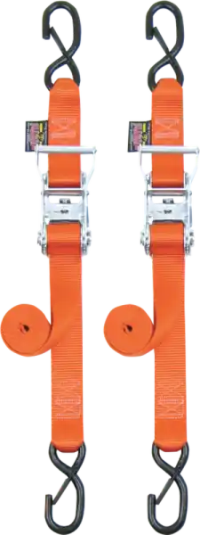 1-1/2(r) Ratchet With Safety Latch Hooks Orange Retur gratuit