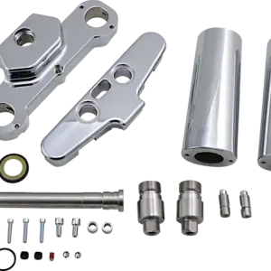 X23 Bolt-on 6° Triple Tree Kit Chrome Doar azi